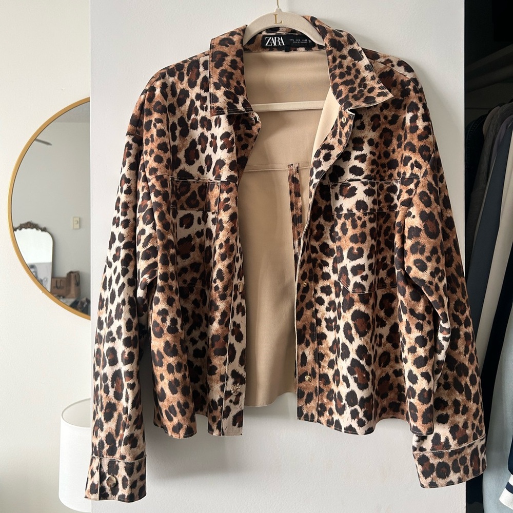 Zara Animal Print Blazer